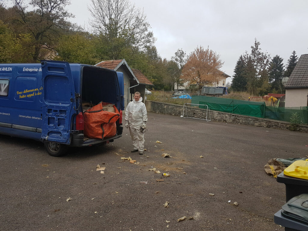 enlèvement laine de verre gros volume