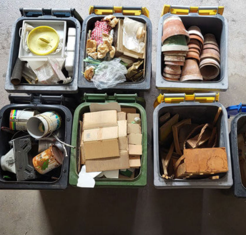 revalorisation des déchets avec tri en déchetterie