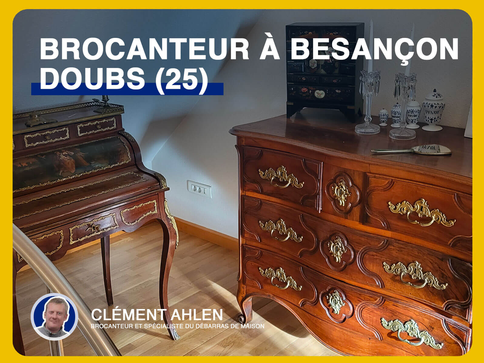 Clément, votre brocanteur 25 pour l’achat de vos objets des années 70 – 80